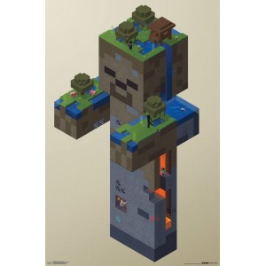 Trends International Minecraft Zombie Swamp Wall Poster 22.375" x 34"   564296799